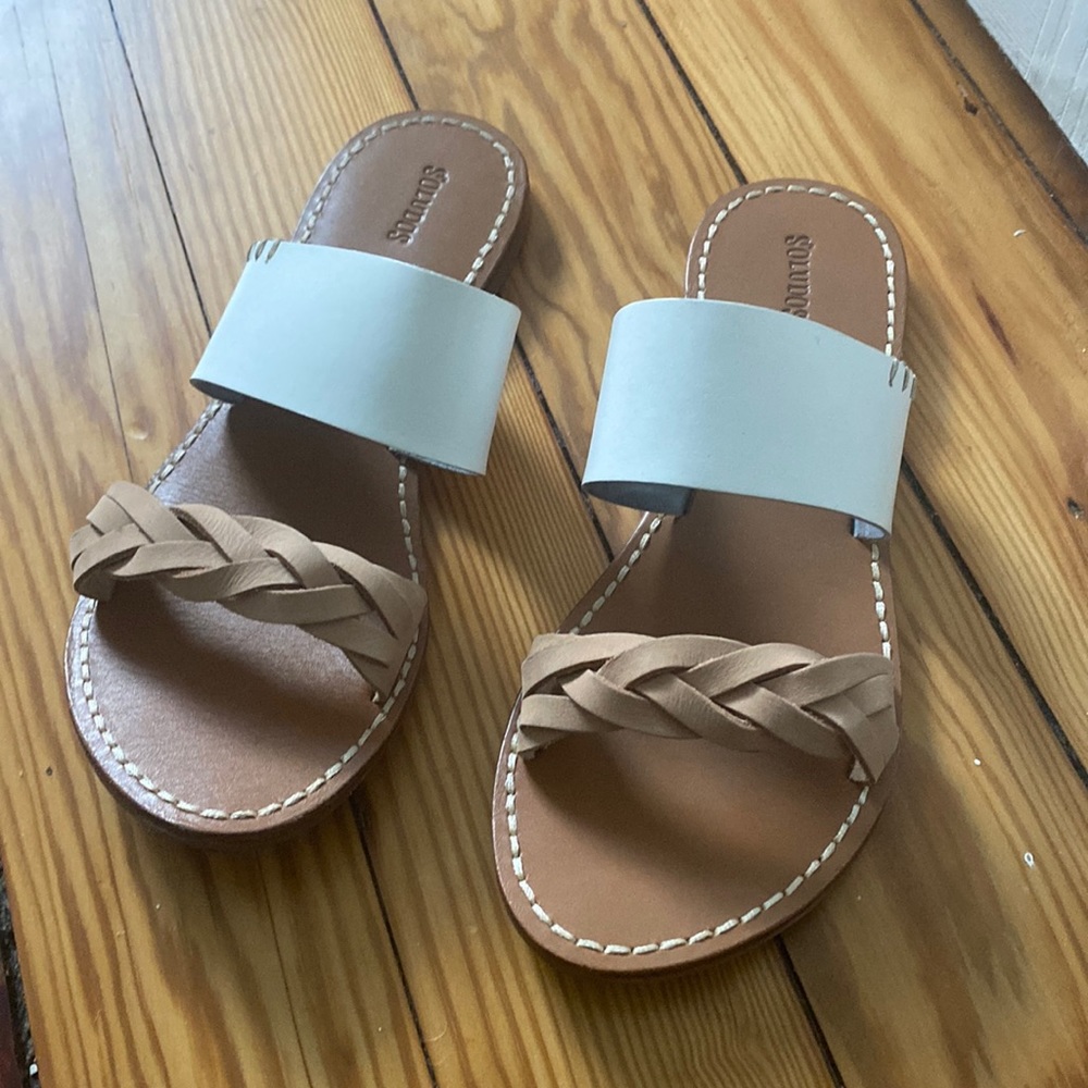 Soludos Leather Flats- Brand New Never Worn